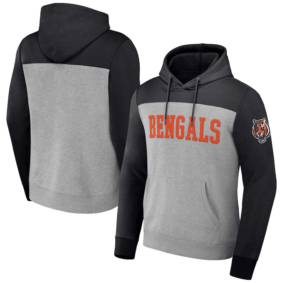 Men 2023 NFL Cincinnati Bengals grey Sweatshirt style 1->cincinnati bengals->NFL Jersey
